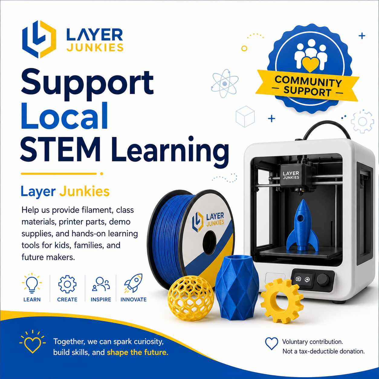 Support Local 3D Printing and STEM Education