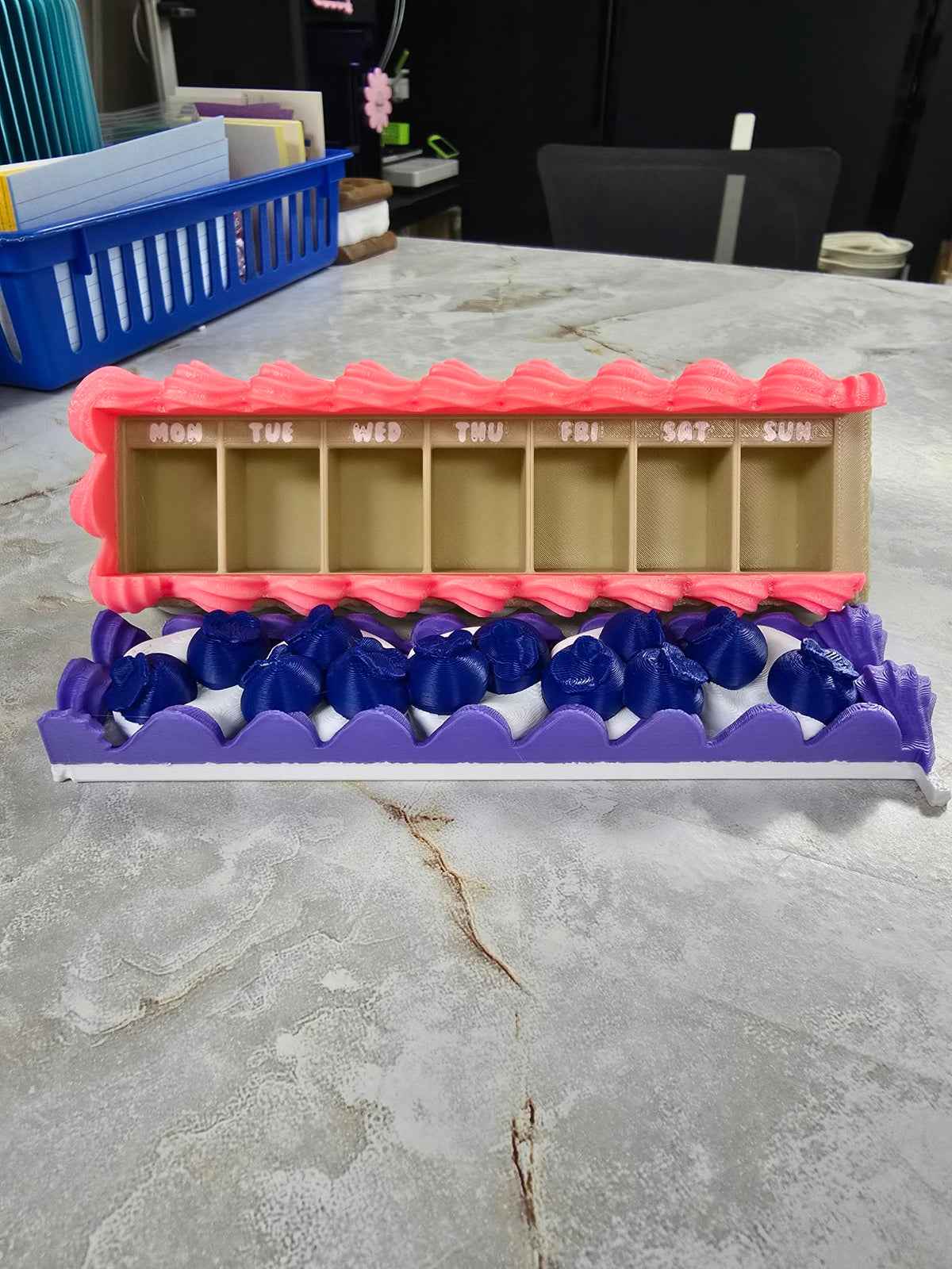 Fruit & Frosting Weekly Pill Case