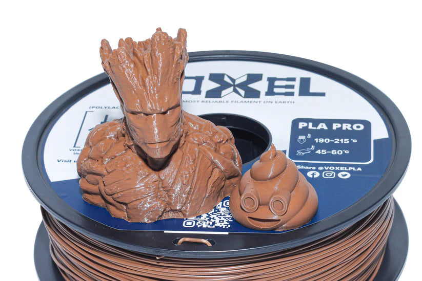 VOXELPLA PLA+ HS (Pro) Brown 1.75mm Filament (1kg)