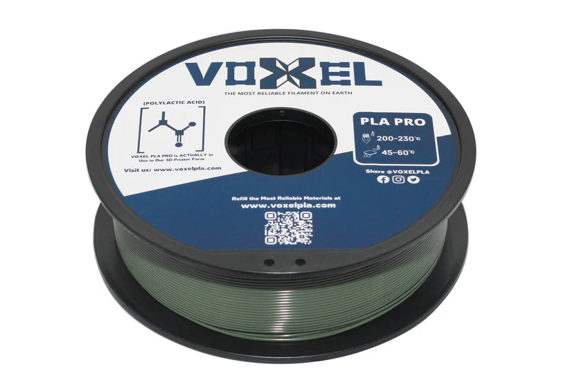 VOXELPLA PLA+ HS (Pro) Army Green 1.75mm Filament (1kg)